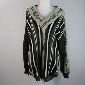 Vivaldi Long Sleeve Sweater Striped Large